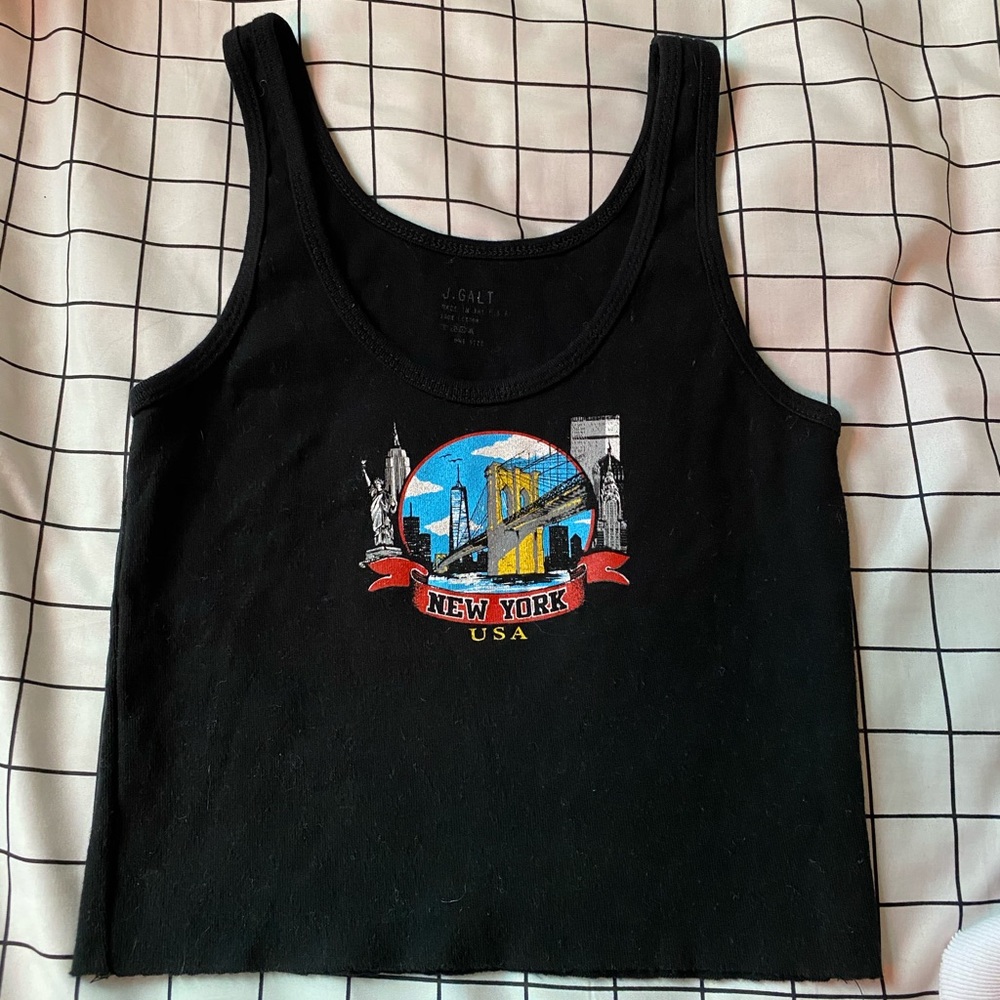 brandy melville New York crop top